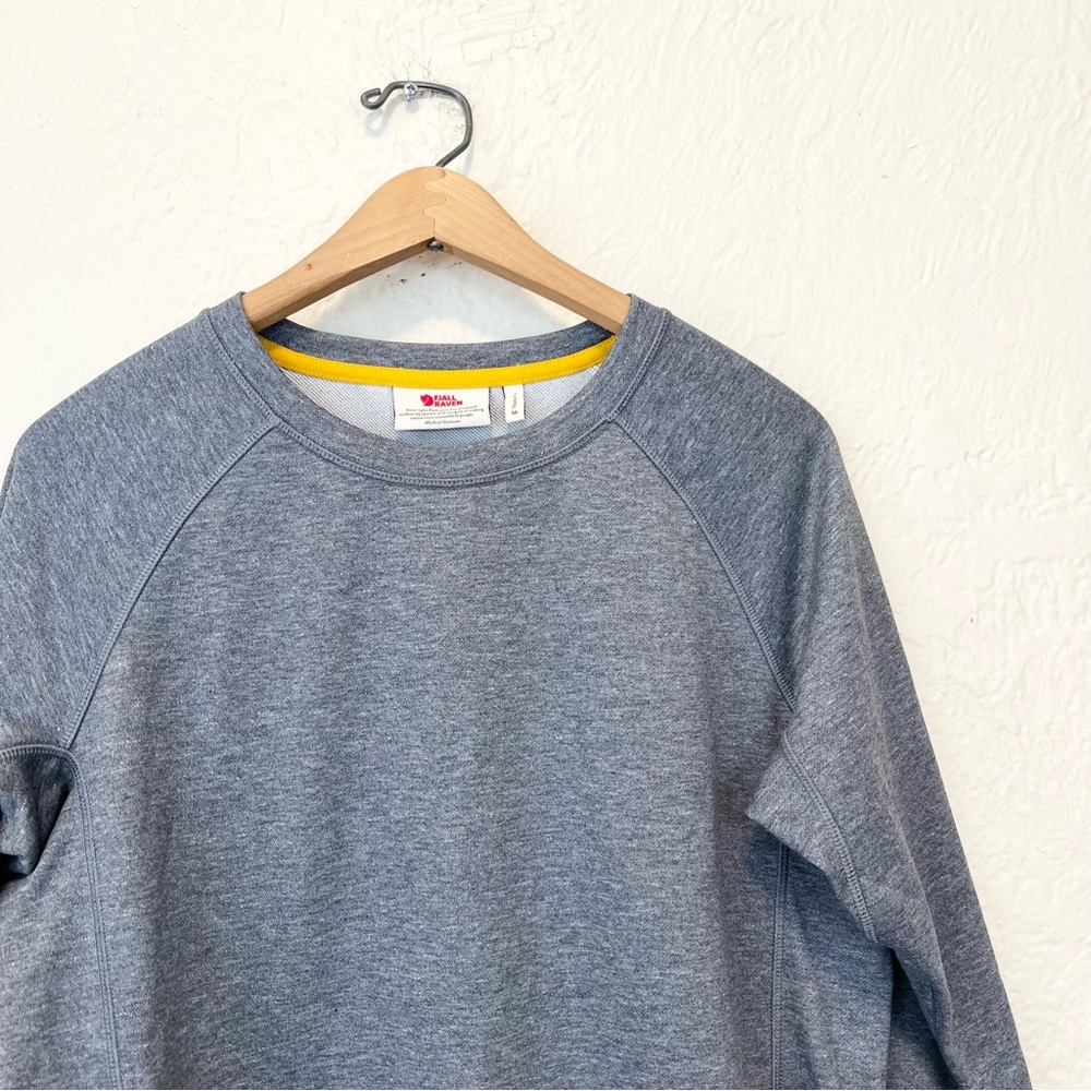 Fjallraven Pullover Top High Coast Light Sweater Gray Medium M - Picture 2 of 9